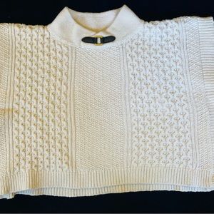 Janie and Jack Girls Cable Knit Sweater Cape - 18-24 Months